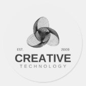 Classic Round Stickers  (Voorkant)