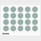 Classic Round Stickers Creëer aangepaste stickers  (Vel)
