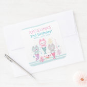 Classic Round Stickers verjaardagsfeestje. (Envelop)