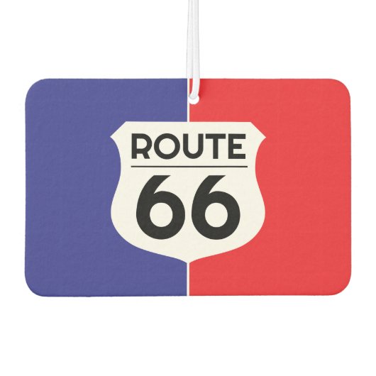 Classic Route 66 snelweg logo teken aangepaste aut Luchtverfrisser (Voorkant)