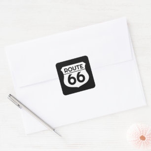Classic Route 66 snelweg logo teken sticker