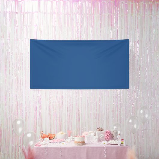 Classic Royal Blue Wall or Ceiling Banner (Feest)