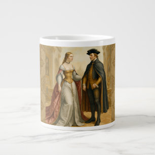 , Classic, Royal Couple, Luxe en Elegantie Grote Koffiekop