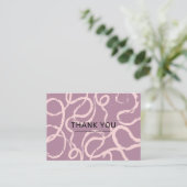 Classic Roze Abstracte vorm aangepaste logo dank u Visitekaartje (Staand voorkant)