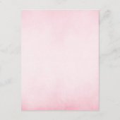 Classic Roze Baby Carriage Bord Decoratie Informatiekaartje (Achterkant)