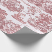 Classic Roze  Franse Chateau Toile Cadeaupapier (Hoek)