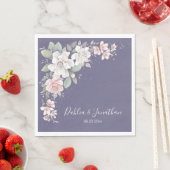 Classic Roze & Ivoor Rozen Bloemen Servet (Insitu)