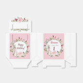 Classic Roze Peter Konijn Bloemen Verjaardag Bedankdoosjes (Uitgevouwen)