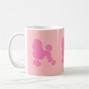 Classic roze poedel koffie Mok