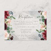 Classic Rozen Peony Flowers Weddenschappen Recepti Informatiekaartje (Voorkant)