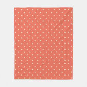 Classic Rust Polka Dot Fleece Deken (Voorkant)