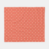 Classic Rust Polka Dot Fleece Deken (Voorkant (Horizontaal))