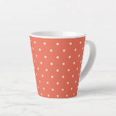 Classic Rust Polka Dot Latte Mok (Rechterhoek)