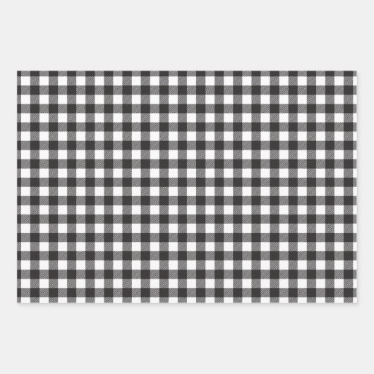 Classic Rustic Buffalo Plaid Inpakpapier Vel (Voorkant 2)