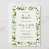 Classic Rustic Floral Border Vrijgezellenfeest Kaart (Voorkant)