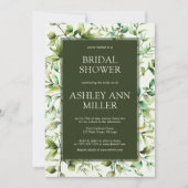 Classic Rustic Floral Border Vrijgezellenfeest Kaart (Voorkant)