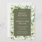 Classic Rustic Floral Border Vrijgezellenfeest Kaart (Voorkant)