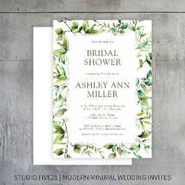 Classic Rustic Floral Border Vrijgezellenfeest Kaart