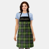 Classic Rustic Green Tartan Pset Xmas Schort (Gedragen)
