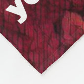 classic rustic retro blooming flower fleece deken (Hoek)