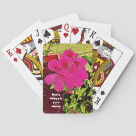 classic rustic retro blooming flower pokerkaarten