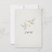 Classic Rustieke Boho Rozen & Pampas Grass Wedding Bedankkaart (Achterkant)