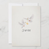 Classic Rustieke Boho Rozen & Pampas Grass Wedding Kaart (Achterkant)