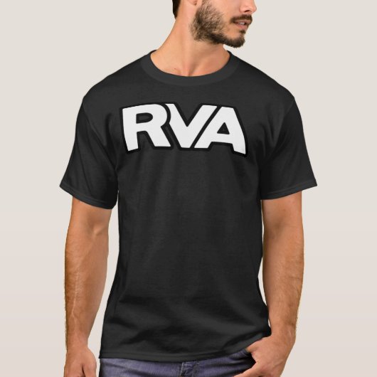 Classic RVA Logo In Bold and White Classic T-Shirt (Voorkant)