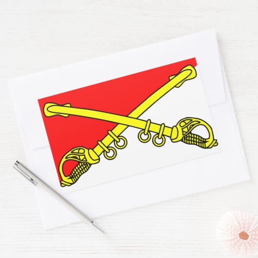 Classic Sabres Rechthoekige Stickers (Envelop)