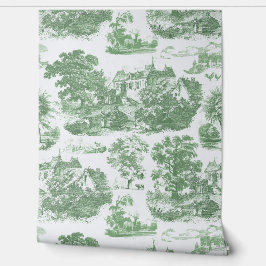 Classic Sage Green  Frans Chateau Toile Behang
