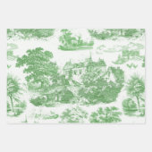 Classic Sage Green  Frans Chateau Toile Inpakpapier Vel (Voorkant 2)