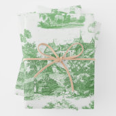 Classic Sage Green  Frans Chateau Toile Inpakpapier Vel (In situ)