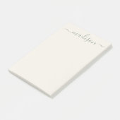 Classic  Sage Green Typography Naam Post-it® Notes (Schuin)