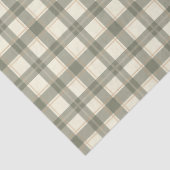 Classic Sage Tartan  Tissuepapier (Detail)