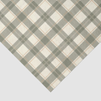 Classic Sage Tartan  Tissuepapier