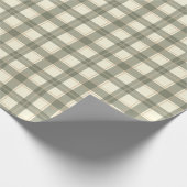 Classic Sage Tartan Wrapping Paper Cadeaupapier (Hoek)
