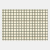 Classic Sage Tartan Wrapping Paper Sheet Set (Voorkant 3)