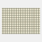 Classic Sage Tartan Wrapping Paper Sheet Set (Voorkant 2)