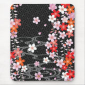 Classic Sakura Kimono Pattern Mousepad Muismat (Voorkant)