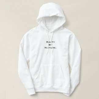 Classic "SaltyByNature" Hoodie - Wit