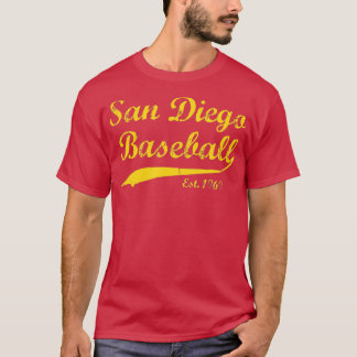Classic San Diego California Baseball Fan Retro Vi T-shirt