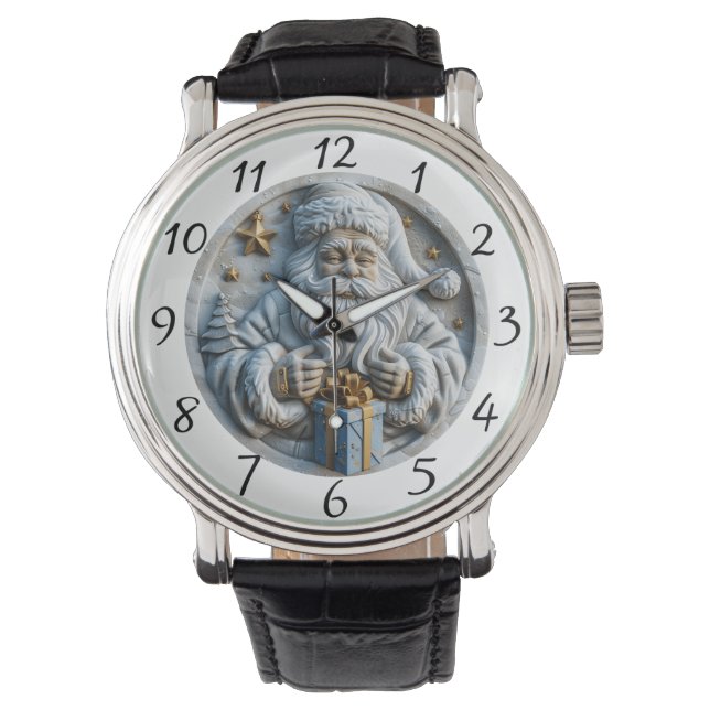 Classic Santa Christmas Magic Horloge (Voorkant)