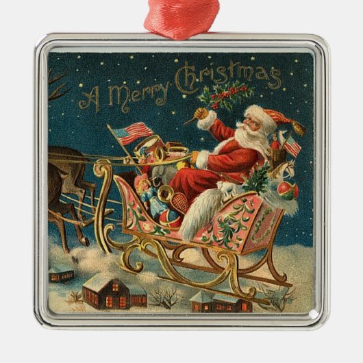 Classic Santa Claus Ornament (Voorkant)