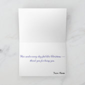 Classic Santa Claus & Reindeer Feestdagen Kaart (Binnen)