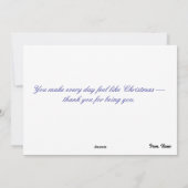 Classic Santa Claus & Reindeer Feestdagenkaart (Achterkant)