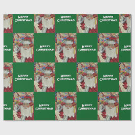 Classic Santa - Controleer het twee keer Holiday G Cadeaupapier