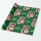 Classic Santa - Controleer het twee keer Holiday G Cadeaupapier (Uitgerold)