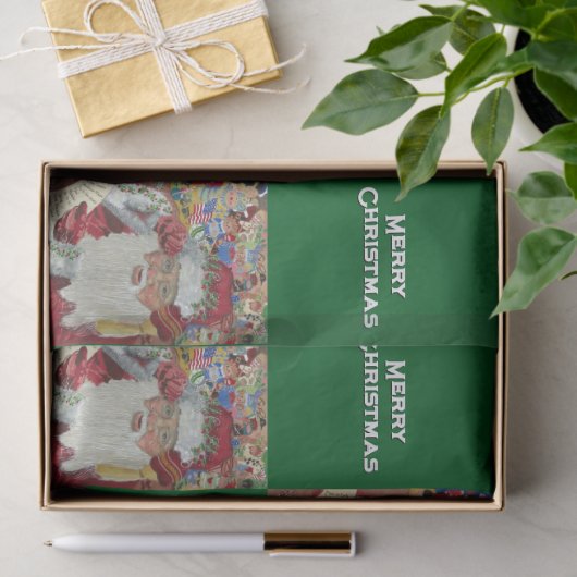 Classic Santa - Controleer het twee keer Holiday G Tissuepapier (Geschenk)