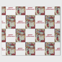 Classic Santa - Controleer het twee keer Holiday W Cadeaupapier