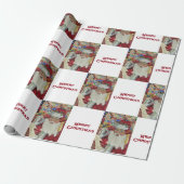 Classic Santa - Controleer het twee keer Holiday W Cadeaupapier (Uitgerold)